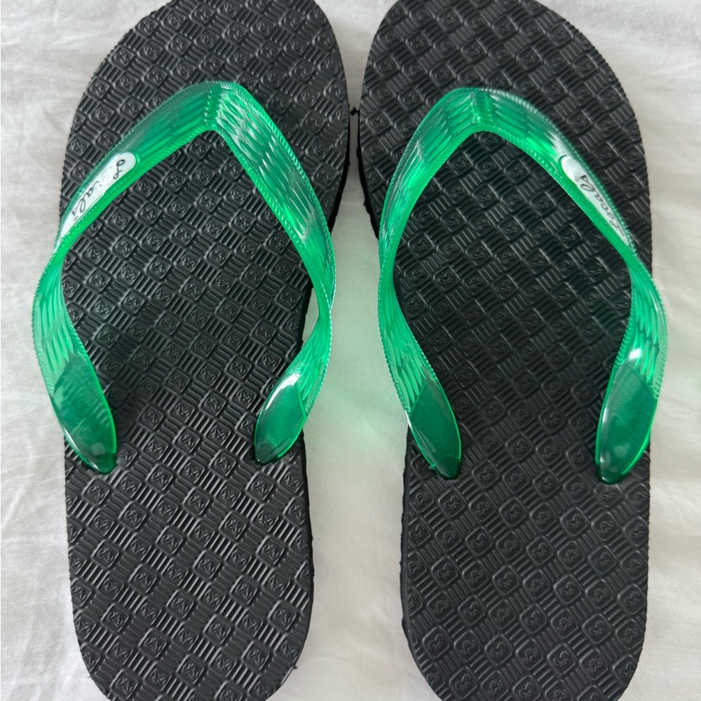 Locals Green Flip-Flop Sandals